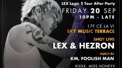ユース世代から絶大な支持を誇るラッパー LEX、6thアルバム『Logic 2』ツアーのアフターパーティーが9月20日 (金) に渋谷CÉ LA VI TOKYOにて開催決定！