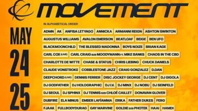 米デトロイト開催のダンスミュージックフェス「Movement Festival 2025」フルラインナップ発表、シャーロット・デ・ウィッテ、サラ・ランドリー等が出演決定