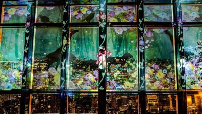 【ネイキッド × 東京タワー】 春の夜景が桜色に染まるマッピングショー、高さ150ｍの東京タワーメインデッキにて5月6日 (火・振休) まで開催中