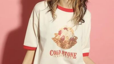 アイスクリームブランド「コールドストーン」とセレクトショップ「Green Parks」がコラボしたTシャツやミニポーチが2025年7月9日 (水) より販売
