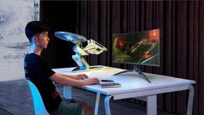 宇宙船の外形を模したデスクトップパソコン＆スピーカー、スター・トレックPC「エンタープライズ号」8/5より先行予約開始