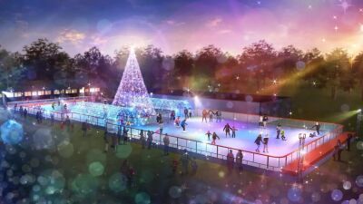 イオンモール幕張新都心グランドモール前に位置する千葉市豊砂公園にて、11月29日 (金) より期間限定の屋外アイススケートリンク「MAKUHARI TOYOSUNAアイスリンク」初開催