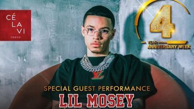 CÉ LA VI TOKYO４周年アニバーサリー12月9日 (土) DAY2には「Blueberry Faygo」が大ヒットしたTikTok発ラッパーLIL MOSEY (リル・モジー) が来日出演!