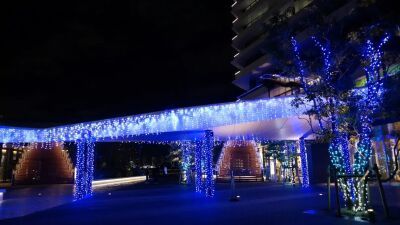 約45,000球のライトアップと水辺の遊園地が映像コンセプトのプロジェクションマッピング『碧のキラメキ』がウォーターズ竹芝にて12⽉13⽇ (金) より開催