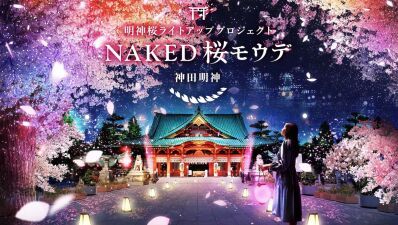 都内隠れ桜スポット「神田明神」で、ネイキッドの夜桜 × 夜間参拝アート体験！ 「NAKED桜モウデ」2022年3月26日～4月10日まで初開催決定