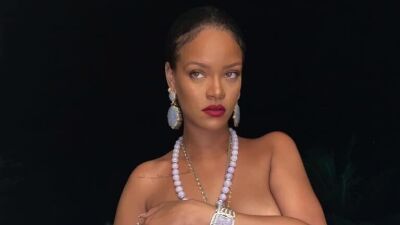 米歌手Rihanna（リアーナ）、豊満な下乳が露わになった手ブラ写真で顔ヒンズー教の神・ガネーシャのネックレスを着用した写真が「神への冒涜」であるとインド人大激怒、政治問題も絡んでか更なる炎上に