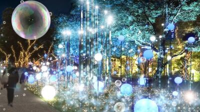 幻想的な雪の世界へ誘うしゃぼん玉イルミネーションが登場！東京ミッドタウンにて『MIDTOWN CHRISTMAS 2024』2024年11月14日～12月25日 (水) まで開催