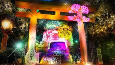 江島縁起をモチーフにした大小1,000基におよぶ灯籠と江島神社のライトアップ「江の島灯籠2024」2024年7月20日 (土)〜8月31 (土) まで開催、新登場の光の切り絵も