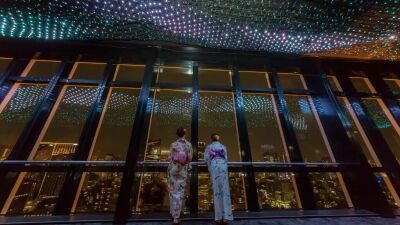 【東京タワー】メインデッキ天井に天の川が架かった夏の星空を30,000球のLED電球で表現、夏季限定『天の川イルミネーション』6月21日 (金) スタート！