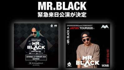 イスラエル発、2020年要注目のジャンル・HYBRID TRANCE シーンを牽引する MR.BLACK が WOMB に来日決定！
