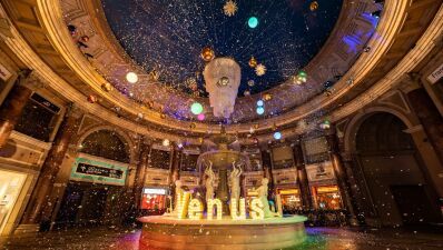 【クリスマス】お台場ヴィーナスフォートで、降雪イベント「SNOW WISH」と光のツリー「チームラボ: 呼応する生命の樹」が今年もスタート！