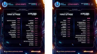 【チケットリンクあり】ついに今週末に迫った3年ぶりの開催となる『ULTRA JAPAN 2022』タイムテーブルを解禁 ＆ 17時まで再入場が可能に！