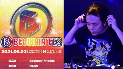 【GW / 5月3日（祝前日）開催！】話題のクルーBeginningが主催する『BEGINNIN' FES』が全5フロア・超豪華ラインナップで新木場ageHaに帰ってくる！【チケット販売中】