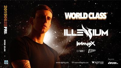 ageHa 開催のBass／Trapパーティー【WORLD CLASS】メロディックダブステップのILLENIUMが出演