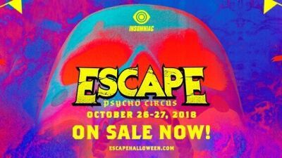 Insomniac 主催のハロウィンフェス【ESCAPE Psycho Circus】の開催がカリフォルニアにて決定！
