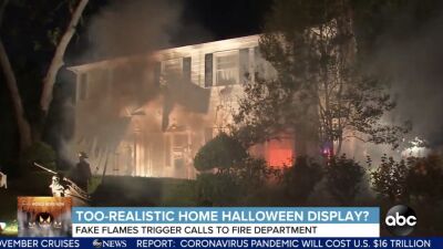 カリフォルニア州の住宅の「パイレーツ・オブ・カリビアン」をイメージしたハロウィーン飾りの偽物の「火災」がリアル過ぎて、緊急ダイヤルへの通報が相次ぐ