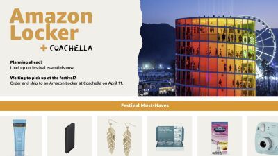 Amazon がフェスビジネスに参入!! コーチェラ会場でAmazon 購入商品を受け取れるAmazon ロッカーを設置