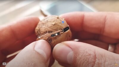 超器用なYouTuberが作成した、直径約３cmの本物の胡桃(くるみ) の中にBluetoothスピーカーを仕込んだ「くるみスピーカー」がメルヘン可愛い (動画あり)