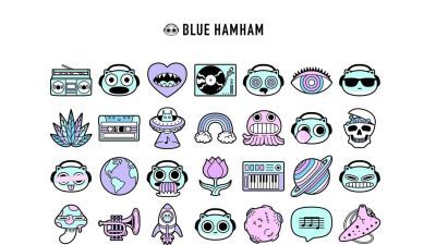 宇宙ハムスター四兄弟のBLUE HAMHAM（ブルーハムハム）が「ブルーハムハムLINE絵文字」をリリース！  超絶キュート過ぎて今すぐダウンロードするしかない!!
