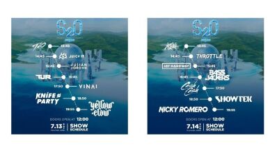 世界一ずぶ濡れになる音楽フェス「S2O JAPAN 2019」タイムテーブル発表！