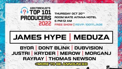 【ADE 2022】1001Tracklists がアムステルダムでイベント開催。恒例の『Top 101 Producers』の発表、新たなコンセプト「Future of Dance」も設立