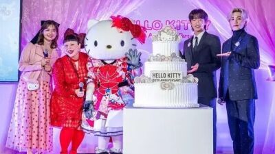 東京国立博物館「Hello Kitty展 –わたしが変わるとキティも変わる–」2024年11月1日の開幕に先立ち開会セレモニーが開催、渡辺直美、JO1メンバーら登場