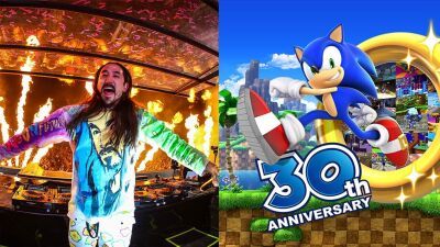 Steve Aoki（スティーヴ・アオキ）自身の誕生日にソニック・ザ・ヘッジホッグとコラボしたVRライブを開催!! あの懐かしのゲームステージでお祭り番長大暴れ!?（日本時間12月1日朝5:00〜）