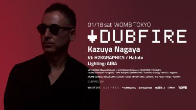 2020年は1月から踊り倒せ！ 渋谷WOMBにグラミー賞ノミネート・テクノアーティスト、DUBFIRE の公演が決定!!