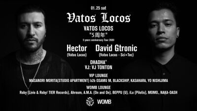 【VATOS LOCOS】結成５周年記念ツアーを1月25日にWOMBにて開催！