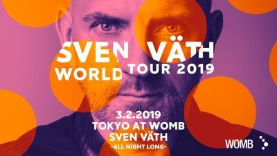 テクノシーンの頂点に君臨するCOCOON RECORDINGS総帥SVEN VÄTH、半年ぶりにWOMBに帰還!