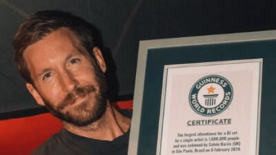 Calvin Harris (カルヴィン・ハリス)、史上最多の観客を動員したDJセットでギネス世界記録を樹立！ 過去には「世界で最も高収入を得たDJ」にも認定