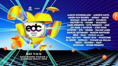【EDC JAPAN 2019】遂に第一弾ラインナップ発表!!