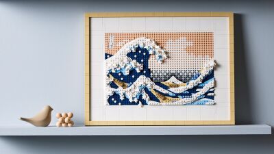 次のレゴ(R)アートは…日本が誇る天才浮世絵師、葛飾北斎!! ＜富嶽三十六景 神奈川沖浪裏＞2023年2月1日（水）販売開始