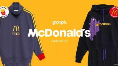 「マクドナルド」と「グラニフ」とのコラボレーションが登場、Tシャツやブルゾン、スウェットパンツ、バッグなど…2023年10月31日 (火) より販売開始