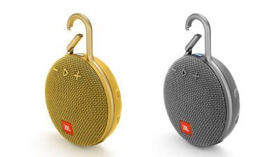 IPX7防水機能搭載のポータブルBluetoothスピーカー「JBL CLIP 3」に新色のイエローとグレーが登場！