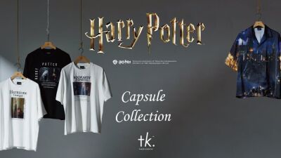 【tk.TAKEO KIKUCHI】「ハリー・ポッター」作品をモチーフに落とし込んだプリントTシャツや総柄シャツ、ビッグショルダーバッグ等のカプセルコレクションが8月２日 (金) 発売
