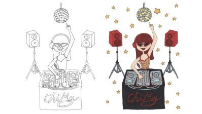 【#SAVEOURMUSIC】DJ/イラストレーター ChiMy（チャイミー）おうち時間を楽しく過ごす、塗り絵企画『チャイミーに最高の1曲をちょーだい!!』企画スタート