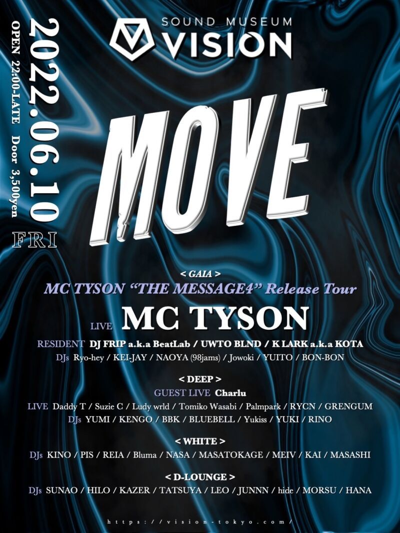 MOVE -MC TYSON THE MESSAGE4 Release Tour-