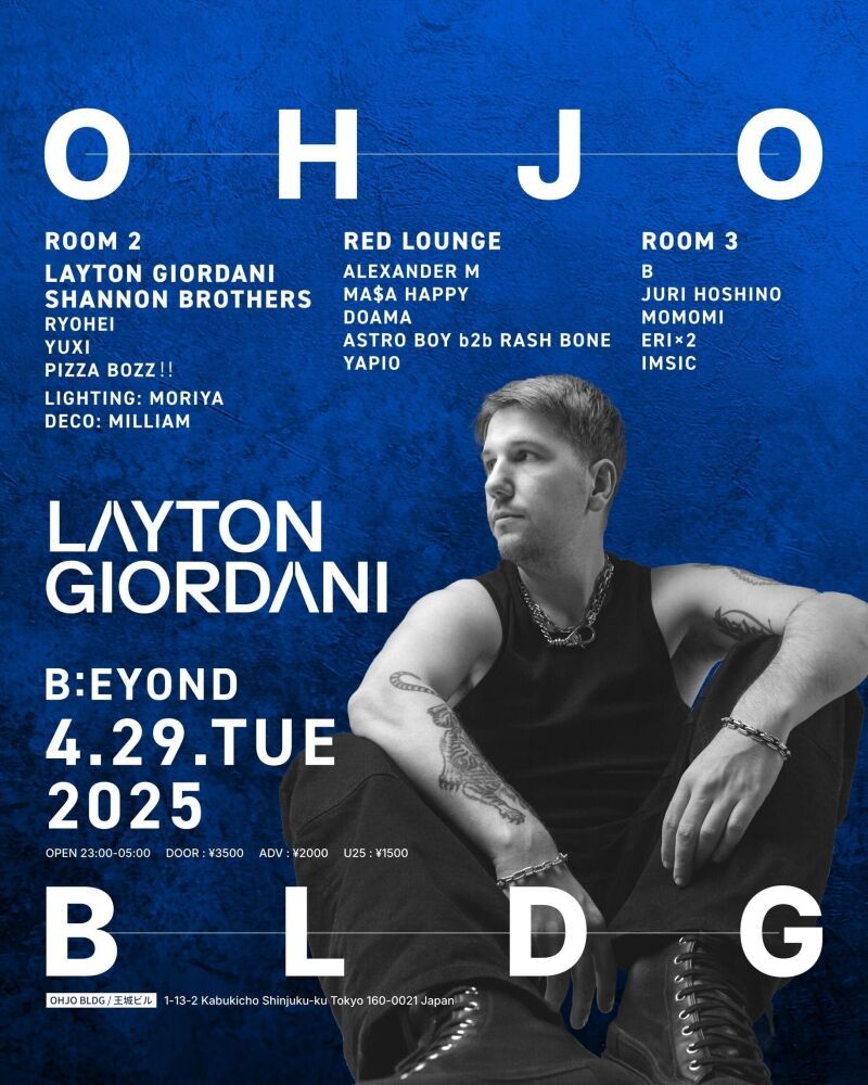 B:EYOND【LAYTON GIORDANI来日公演】