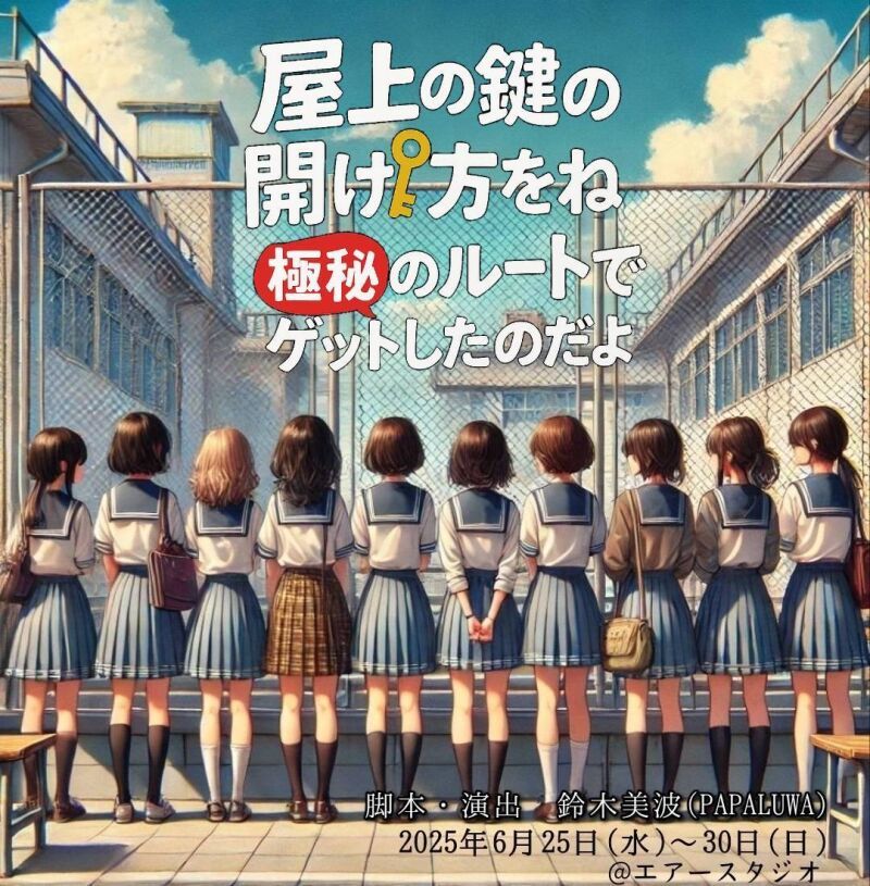 HoNuプロデュース公演『 屋上の鍵の開け方をね、極秘のルートでゲットしたのだよ 』