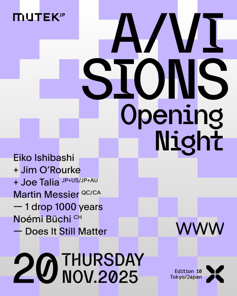MUTEK.JP 2025  A/Visions - Opening Night