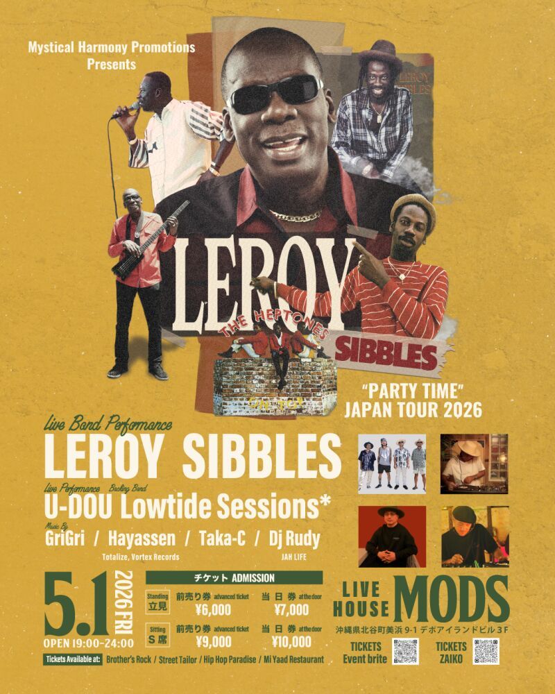Leroy "Heptones" Sibbles Party Time Japan Tour (Okinawa)