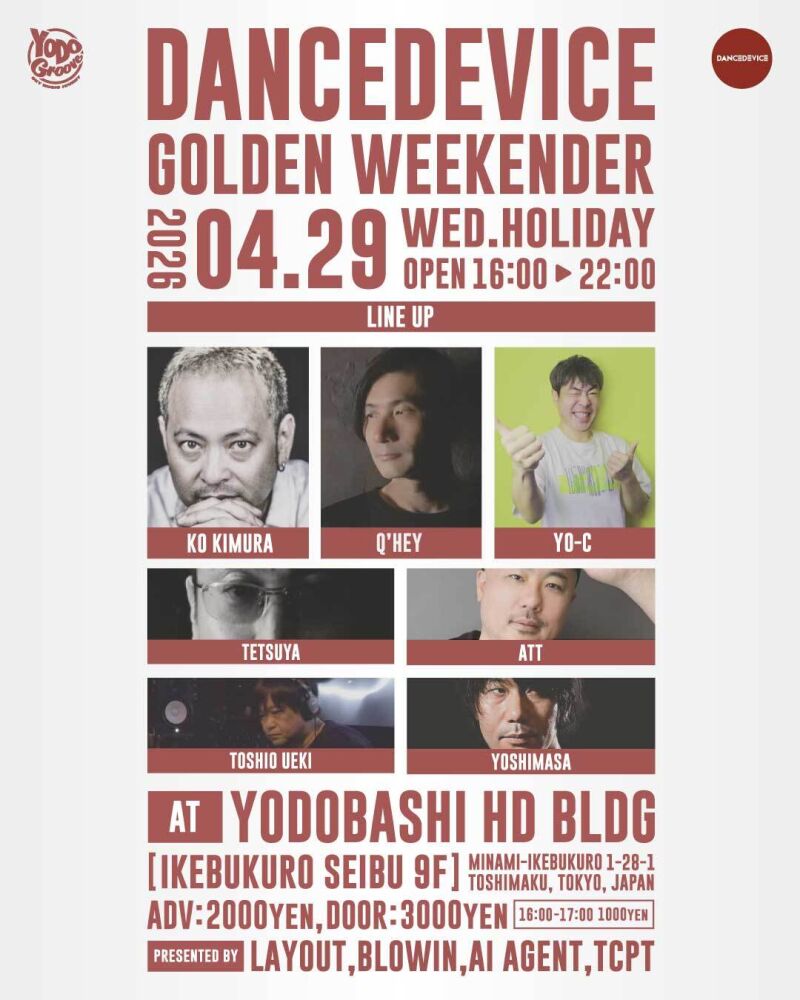 DANCEDEVICE - GOLDEN WEEKENDER