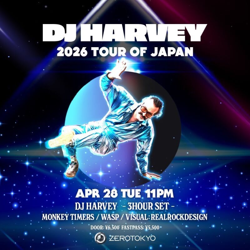 DJ HARVEY 2026 TOUR OF JAPAN