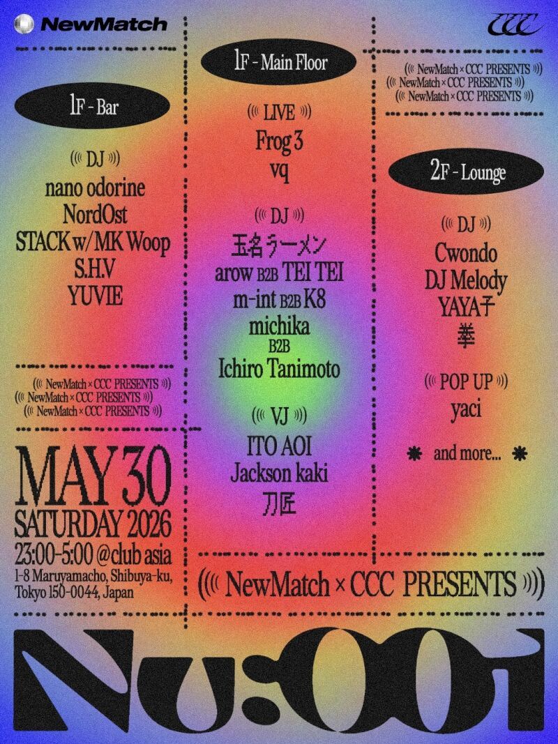 NewMatch / CCC presents  "Nu:001"