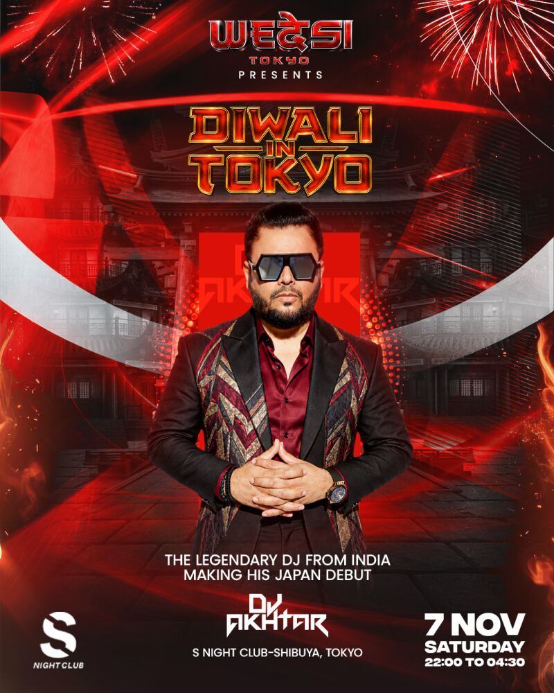DIWALI IN TOKYO 2026 - BOLLYWOOD PARTY | CELEBRITY DJ AKHTAR